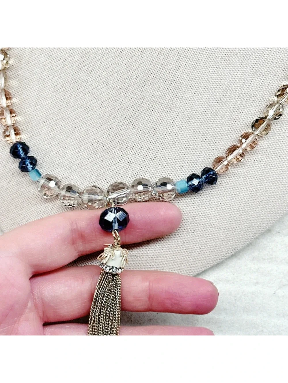 5286mc. Lydell NYC Navy Necklace